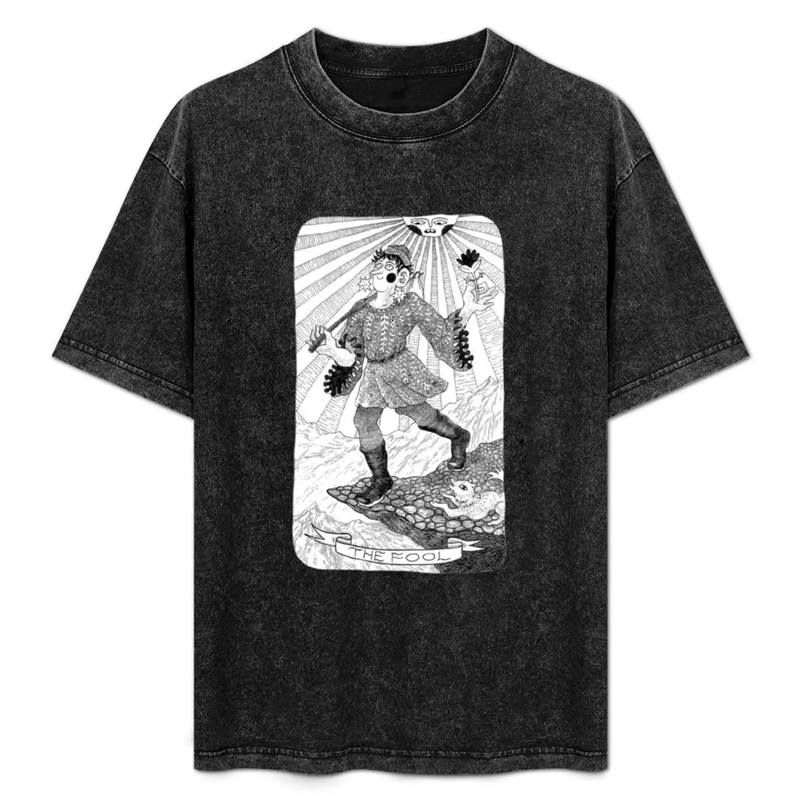 

The Fool Tarot Card T-Shirt Relaxed Fit Casual Short Sleeve Top