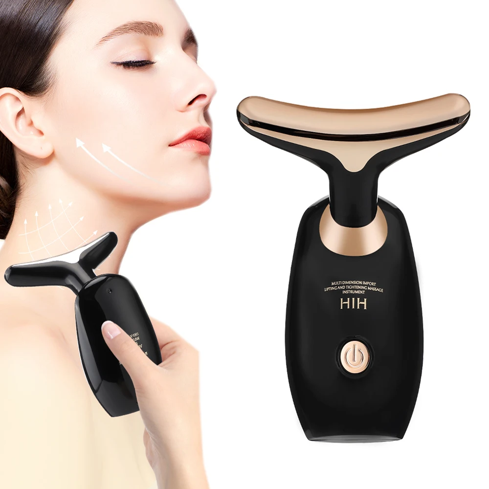 Neck Facial Lifting Device Skin Tightening Anti Wrinkle EMS Vibration Face Massager Double Chin Remover Skin Care Beauty Tool