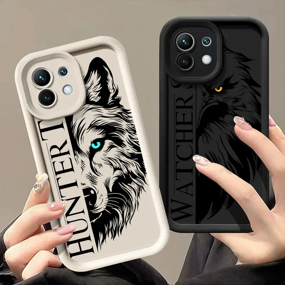 

Wolf Eagle Tiger Animal Silicone Case For Xiaomi 15T 14T 13T Pro 15 Ultra 17Pro Max Poco F7 X7 X6 F5 M7 Pro 5G Soft Phone Cover