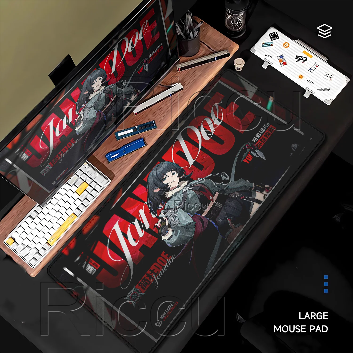 Mouse Pad Hoshimi Miyabi‌ Vivian Ellen Joe Anime Girl Zenless Zone Zero ZZZ PC XXL Keyboard Gaming HD Printing overlock Desk Mat