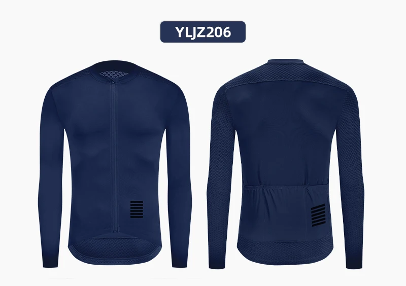 YKYWBIKE Herren-Radsport-Sets, langärmelig, lange Trägerhose, Fahrradbekleidung, Mann, Radfahren, Maillot, Rennrad-Set, Fahrradbekleidung – Detail 6