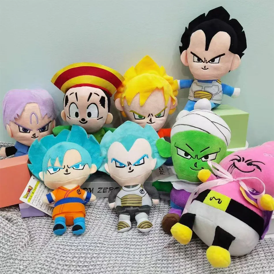 

Плюшевые игрушки по аниме Dragon Ball (20 см): Супер Сайяны Гоку, Вегета, Пикколо, Транкс, Гохан. Мультяшные фигурки, мягкие куклы, подарки для детей.