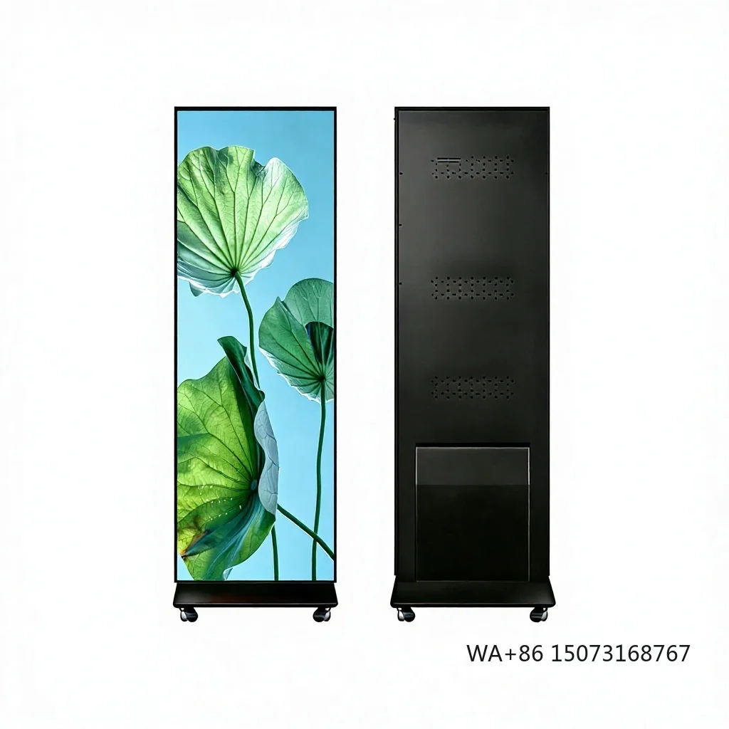 

GOB Indoor/Outdoor Foldable LED Poster Screen P1.2-P2.5 Pixel Pitch HDR10 1000cd Brightness IP65 Waterproof Portable Display