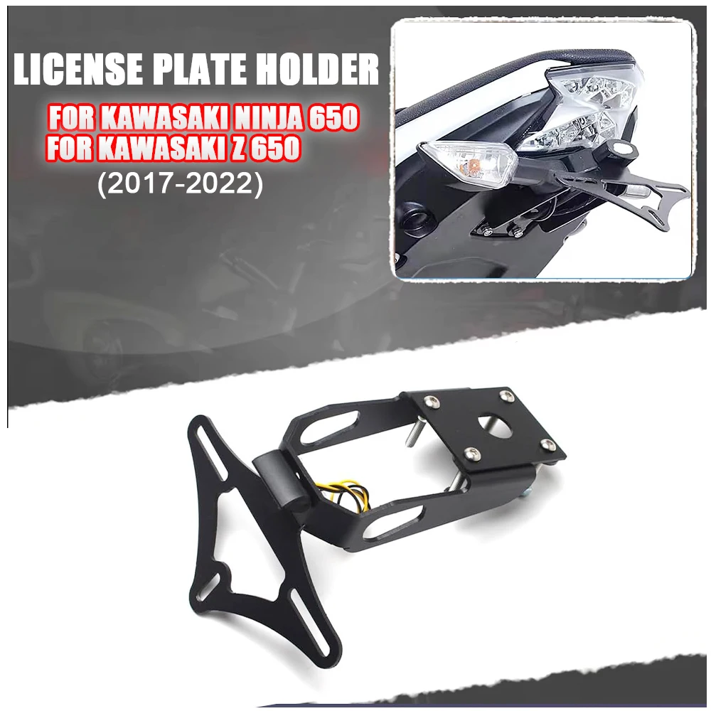 

For Kawasaki Ninja 650 Z650 Ninja650 Motorcycle Tail Tidy License Plate Holder Fender Eliminator Accessories 2017-2022 Z-650