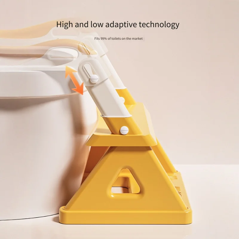子供用便座、高さ調節可能なトイレトレーニングチェア、PUソフトクッション、滑り止め三角形ベース、男の子、女の子、幼児向け