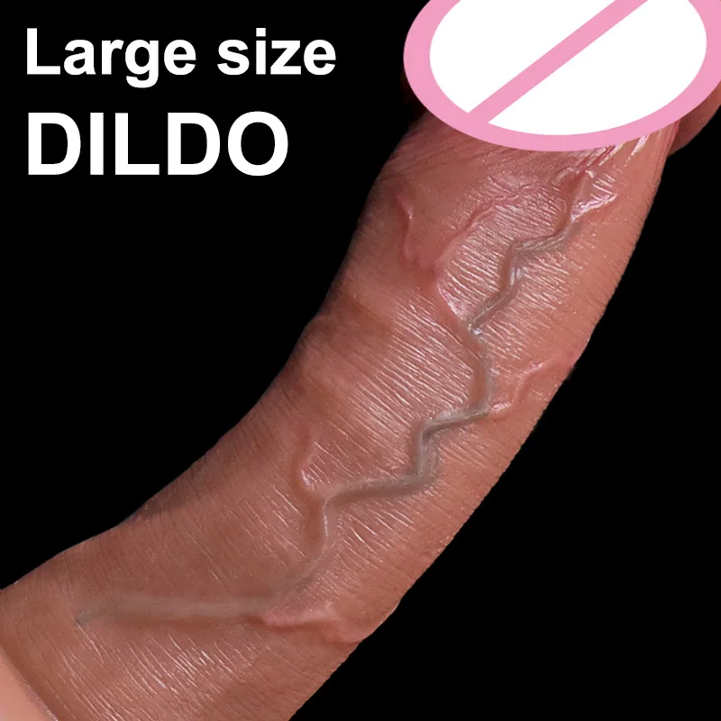 Soft big glans Dildo Realistic Huge Penis Anal Sex Toy for Women Silicone Suction Cup big Dick Butt Plug G-Spot Vagina Stimulato