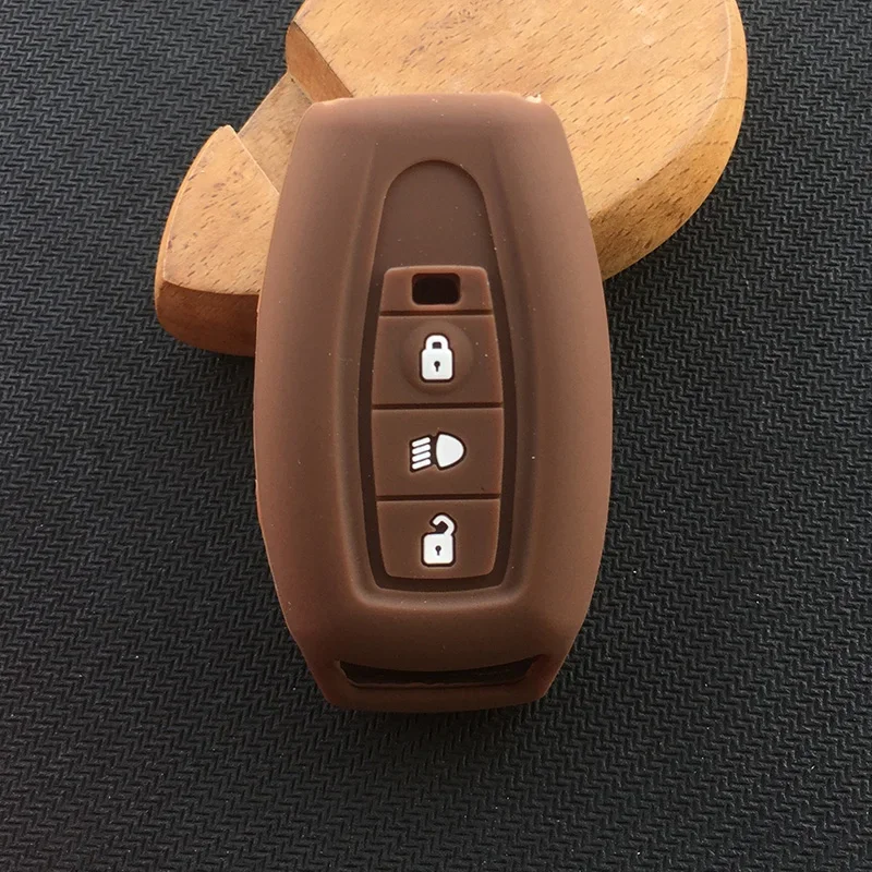 Silicone Car Fob Key Case Rubber Protector Cover Shell Holder Accessories for Tata Storme Aria Safari India 3 Buttons Remote