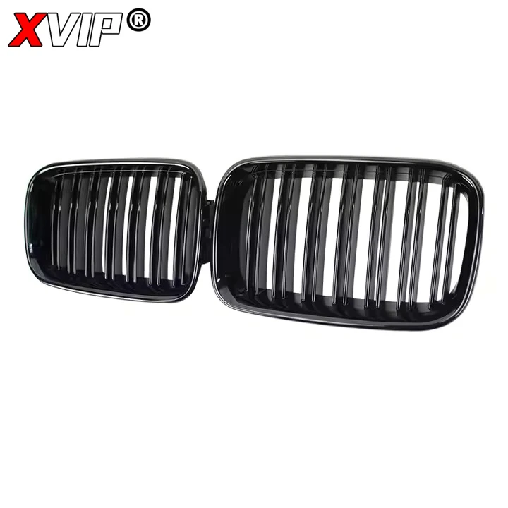 XVIP Gloss Black Radiator Grill Double Line Style Front Bumper Grille For BMW 3 Series E36 318i 325i M3 1992-1996 Racing Grill