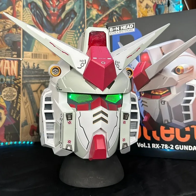 Mobile Suit Cos Original Head Armor Diy Comic Exhibition Cross-Dressing Real Person Wearable Luminous Version Party Holiday Gift