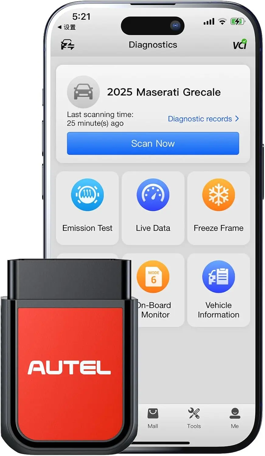 

Сканер OBD2 AP2500E, считыватель кодов Bluetooth, сброс масла и TPMS, проверка света двигателя, 45 автомобильных брендов, Android/iOS