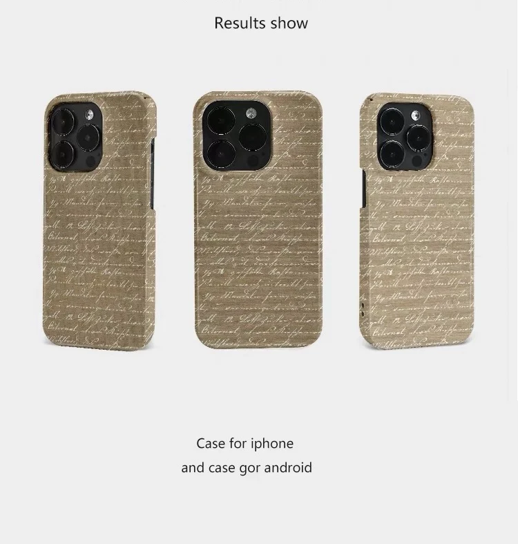 Etui na telefon z akrylu z motywem brązowego sztuki do IPHONE 17 Air 16E 15 PROMAX 14 Plus 13 12 MINI 11 PRO 16Plus XR XS