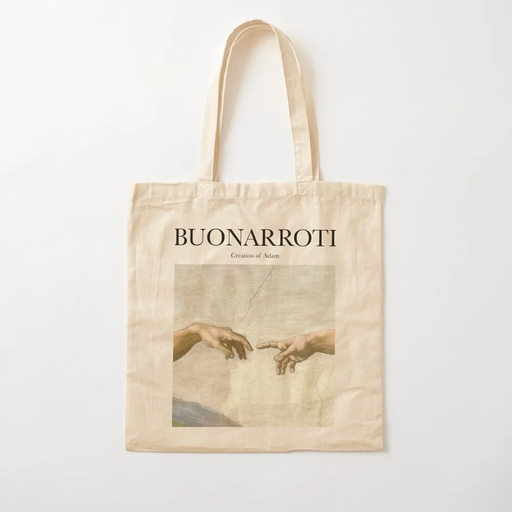 Buonarroti - Creation of Adam Tote Bag na plażę płócienna torba na zakupy Canvas Tote Bag