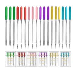 Sewing machine needle HAX1 130/705H universal regular point flat handle sewing needle compatible with Singer, Brother, Janome,