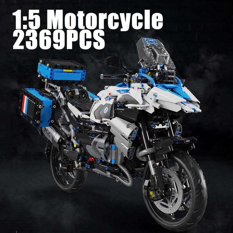 

2369 шт. 1250GS строительные блоки для мотоциклов, наборы игрушек, модель мотоцикла, кирпичи, настольные украшения, коллекция креативных подарков для мальчиков