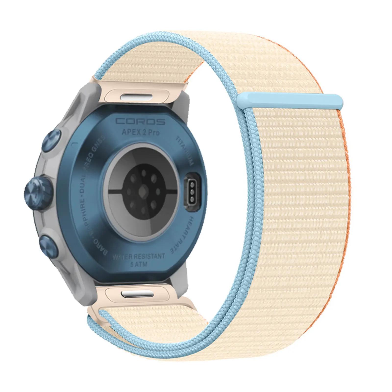 Nylon Bands for COROS PACE 3/PACE Pro/APEX 2 Pro/Apex Pro/APEX 46mm with Velcro and Snap fastener
