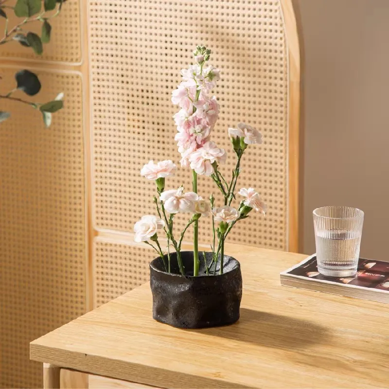 Japanese-Style Ceramic Flower Pot Art Design Vase  Bowl Home Decor Vessel Floral Container Minimalist Ornament