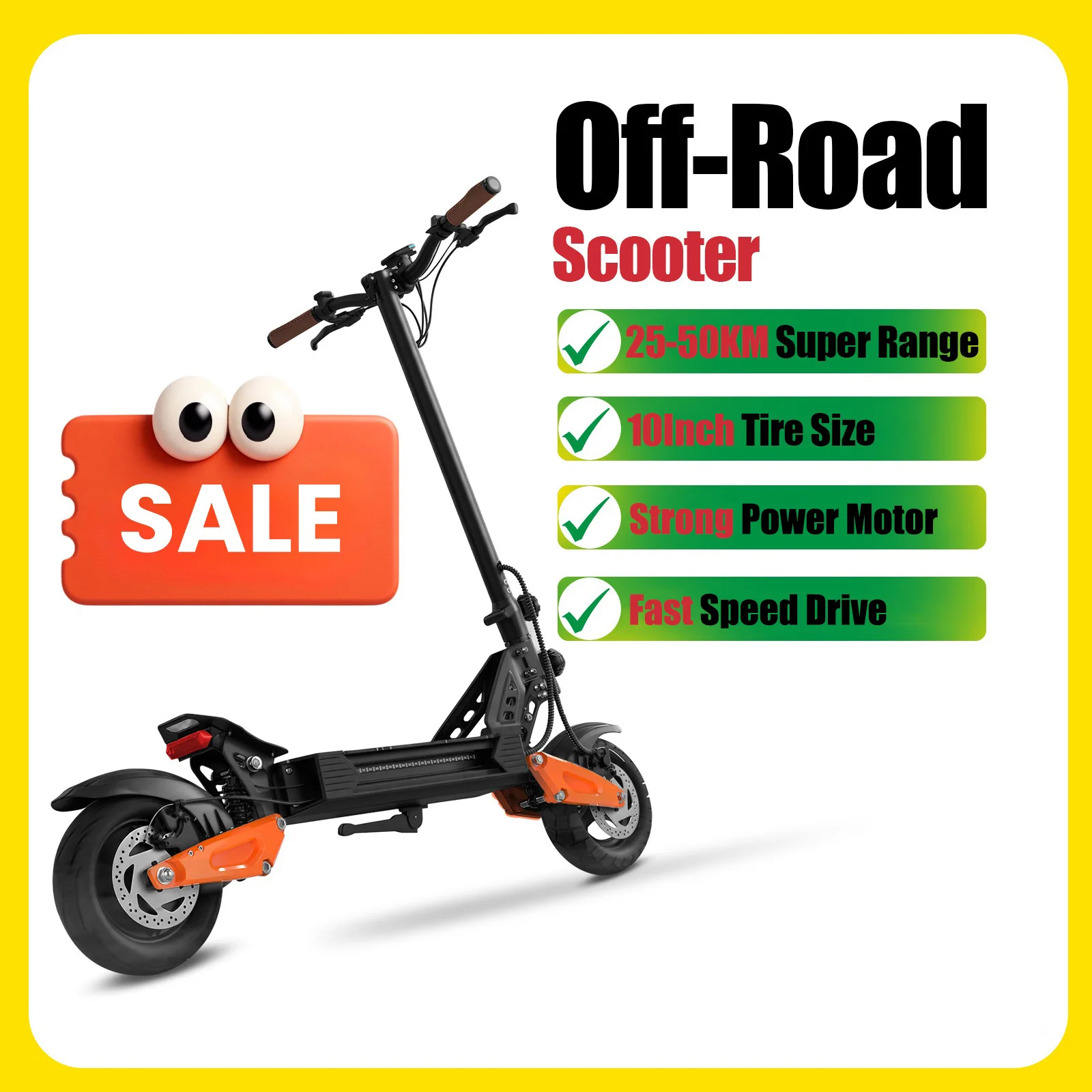 AOVOPRO Off-road elektrische scooter Hoge prestaties APP-controller Slimme elektrische scooter 13,5 Ah Ongeveer 50 km lang reisbereik Elektrische step voor volwassenen