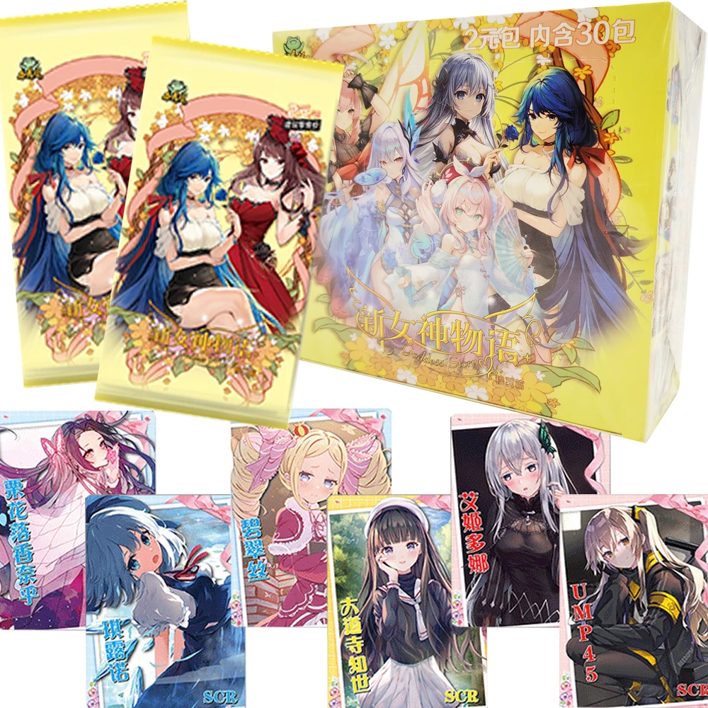 

Wholesale Goddess Story Collection Cards Charm Girl Party Anime Temptation Feast Exquisite Peripheral Cards Booster Box Kid Gift