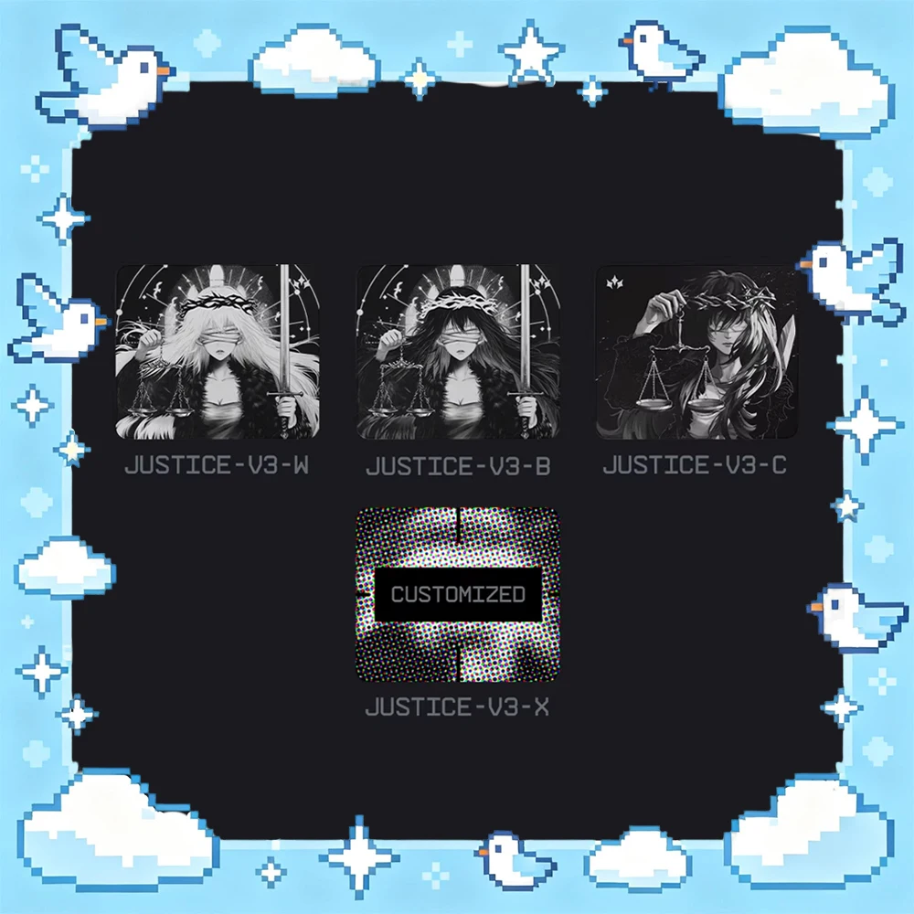 

Коврик для мыши Aimstar Justice V3, мягкий, для игр в FPS, 4 мм, нескользящий, аксессуары для киберспорта, кастомизированный коврик для мыши