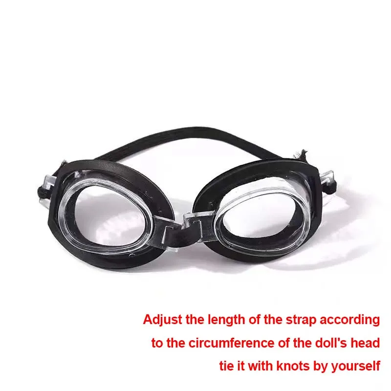 Uroczy Mini Pierścień do Pływania i Zestaw Okularów Idealne Letnie Akcesoria do Pływania dla Lalek Labubu 15/17 cm Letnie Akcesoria do Pływania