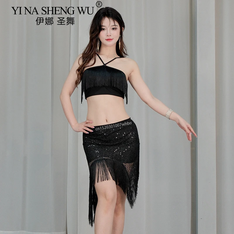 Belly Dance ผ้าพันคอสะโพกฤดูใบไม้ผลิฤดูร้อนเต้นรํา TOP พู่สะโพกผ้าเช็ดตัวสําหรับผู้หญิง Oriental เต้นรําเต้นรํา