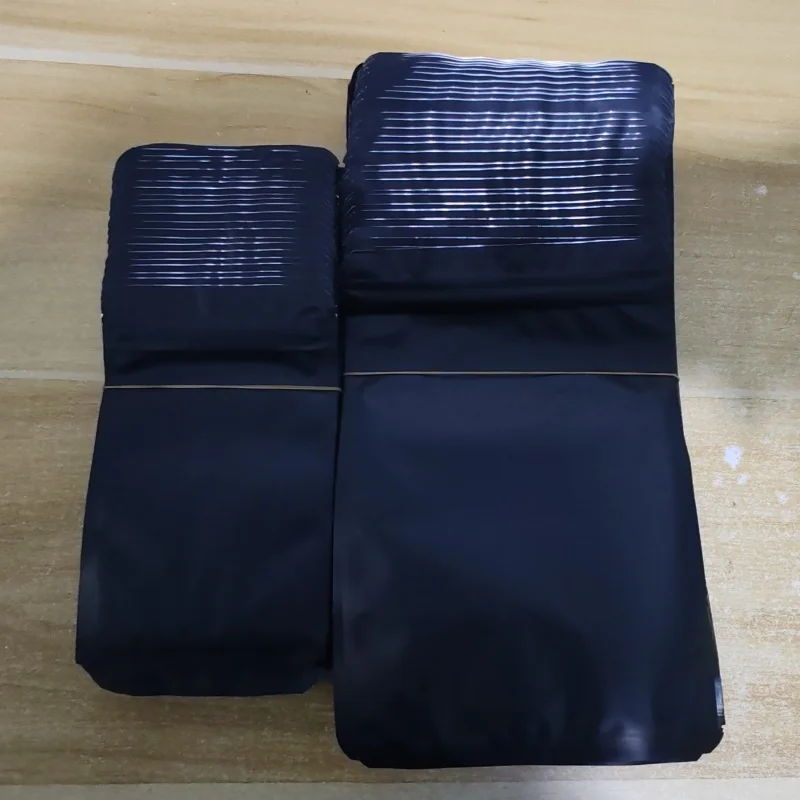 

100PCS Flat Matte Black Al Foil Ziplock Packaging Bag DIY Matcha Snack Coffee Sugar Beaf Biscuit Candy Tea Gift Storage Pouches