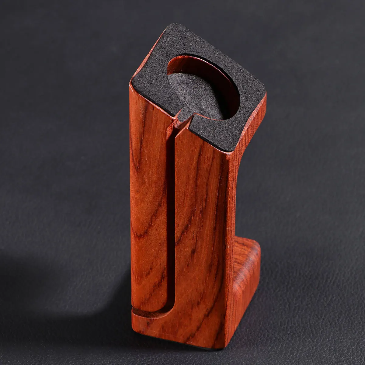 

Wooden Rosewood Smart Watch Charging Dock Station Elegant Lightweight Design for Bedroom Use Fast Charging Holder