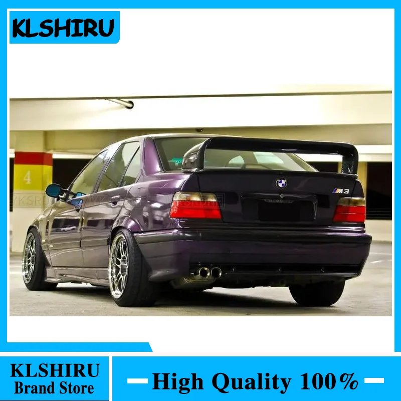 Alerón trasero de ABS de alta calidad estilo GT para BMW E36 M3, años 1990-2002, Serie 3 Coupé, pintura DIY por E36 Spoilers
