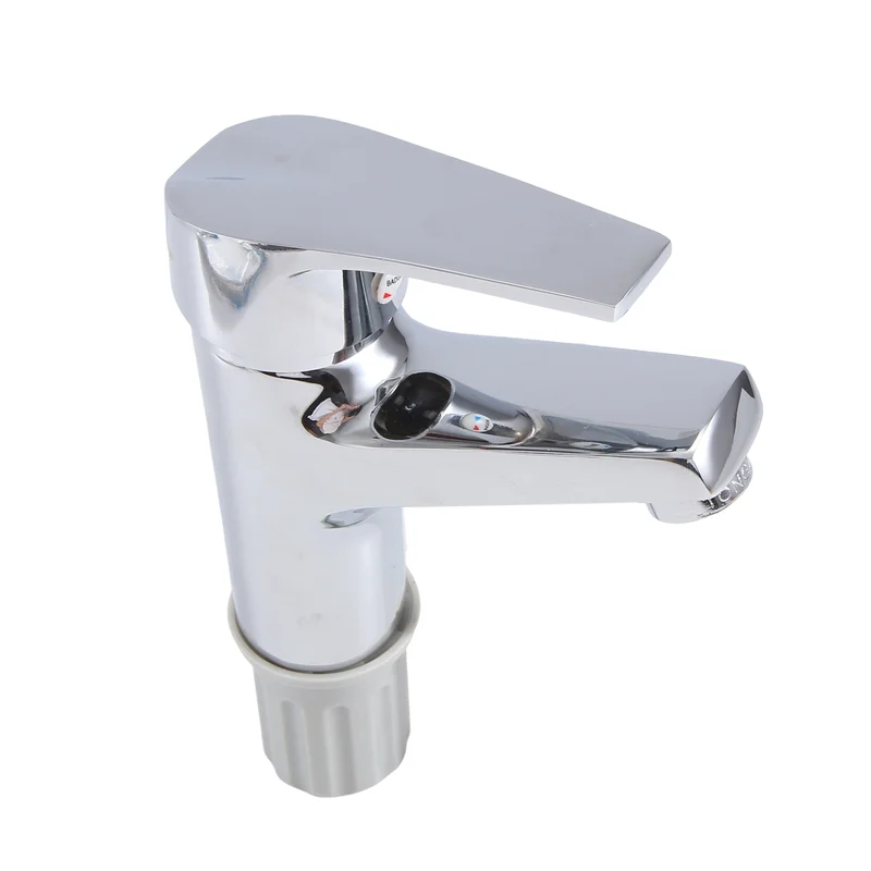 ABLU-Basin Tap Chrome Single Handle Single Hole Deck Mounted Mixer Tap Kitchen Sink Hot Cold Taps