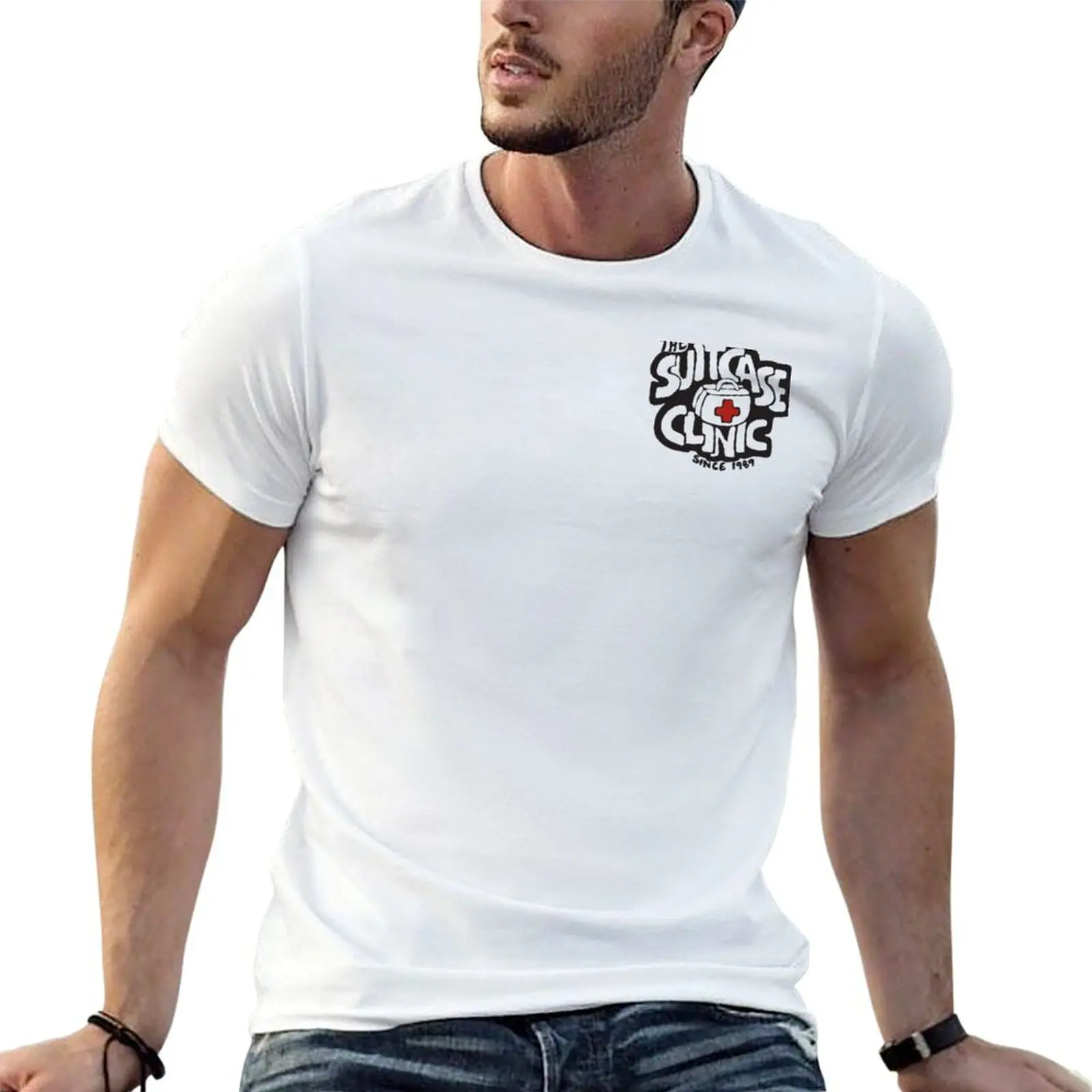 

suitcase clinic designer t man shirt shirts t T-Shirt man cotton 100%