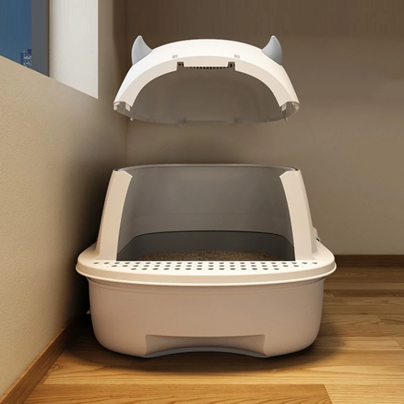 Modern Training Cat Bedpans Tray Enclosure Sanitary Hygienic Shovel Cat Bedpans Door Portable Arenero Para Gatos Cat Furniture