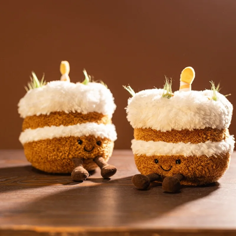 

Высокое качество имитация морковного торта желе плюшевая игрушка мягкий стиль мягкая милая очаровательная кукла рюкзак кулон украшение для рабочего стола подарок