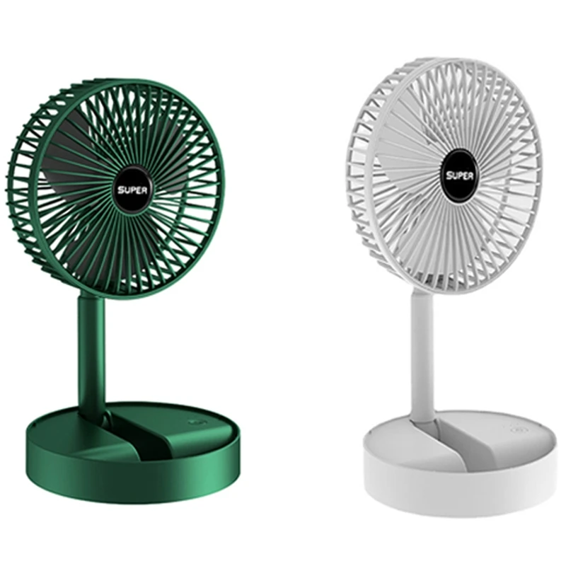 

Portable USB Rechargeable Fan Office Household Foldable Telescopic Fan Low Noise Battery Mini Electric Fan