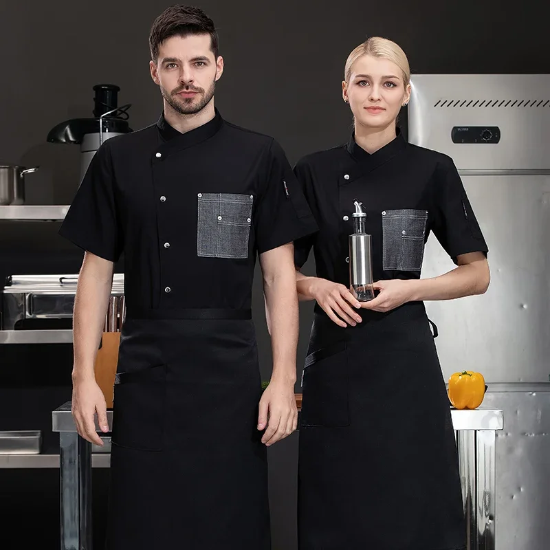 

Chef Shirt For Men Women bakery Pizza Uniform Kitchen Wear Professional Kitchen Outfit Man Personalized Restaurant Chef Jacket