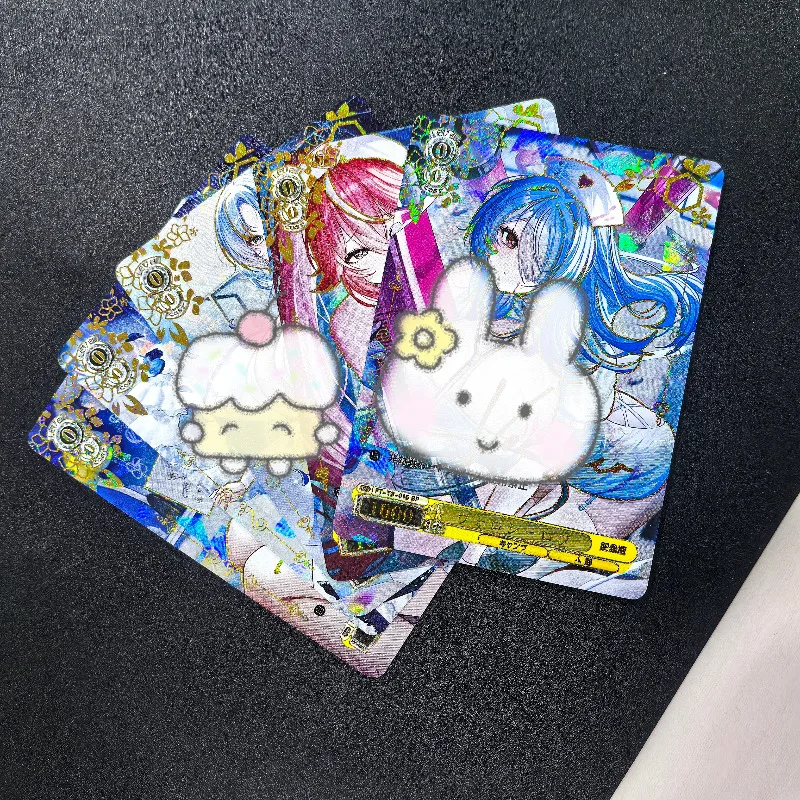 Akcesoria do gier anime DIY WS Czarne i Białe Skrzydła Edycja Pamiątkowa Kolekcja Kart Flash Azur Lane Zabawki Prezenty Urodzinowe