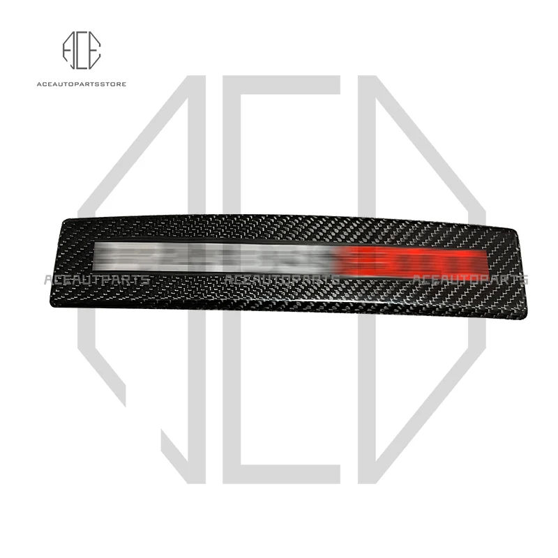 W464 W463A G Wagon B800 Style Dry Carbon Fibe Engine Bay Logo Emblem For Benz G Class S63 E63 G63 GLS GLC GLB GLE CLS AMG Series