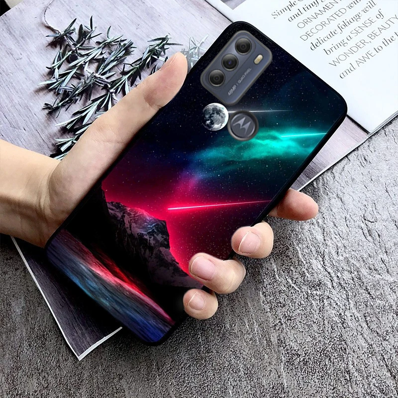 

Phone Case For Moto G85 G55 G05 G14 G75 G31 G50 G10 G20 G30 G60 G13 G32 G84 G54 G53 G72 G24 Power Space Universe Star