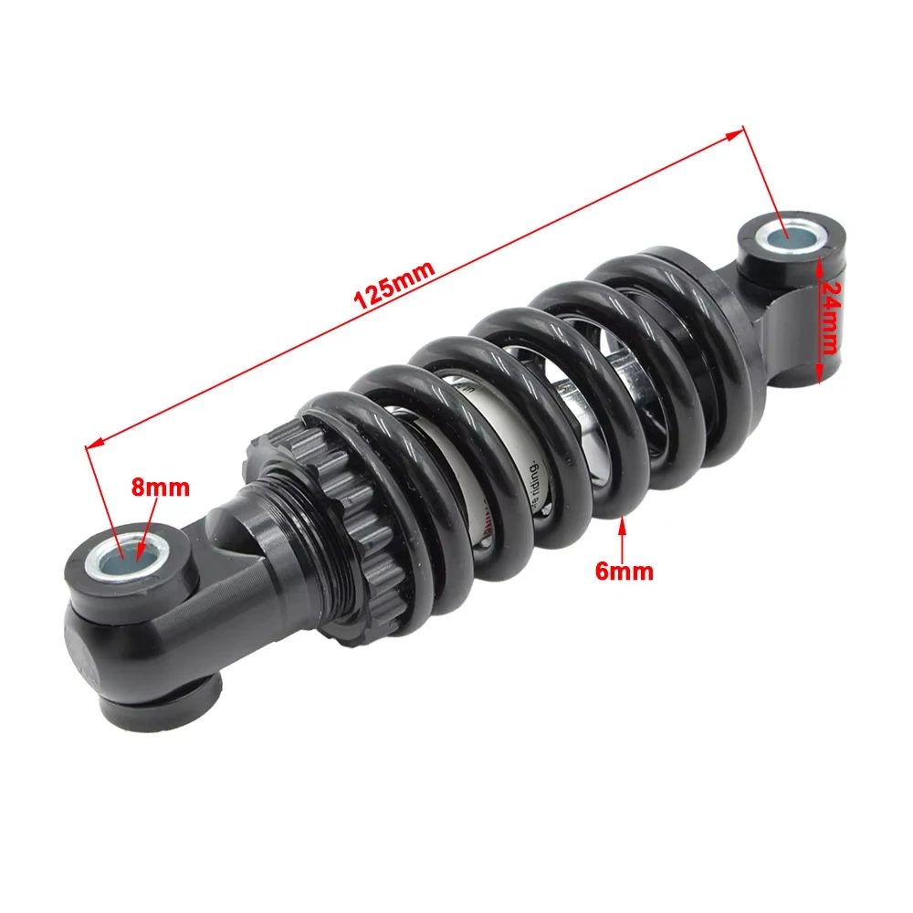 125mm Adjustable Spring Rear Shock Absorber For Citycoco Electric Scooter Folding Mountain Bike Bicycle Parts