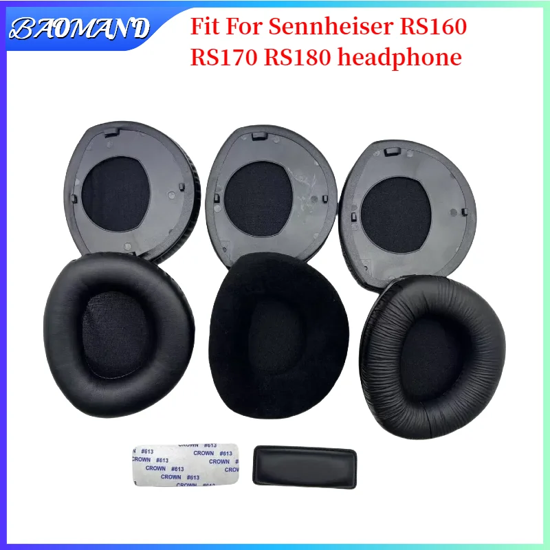 

BAOMAND 1 Pair Replacement Foam Ear Pads Pillow Cushion Cover For Sennheiser RS160 RS170 RS180 Headphone Headset