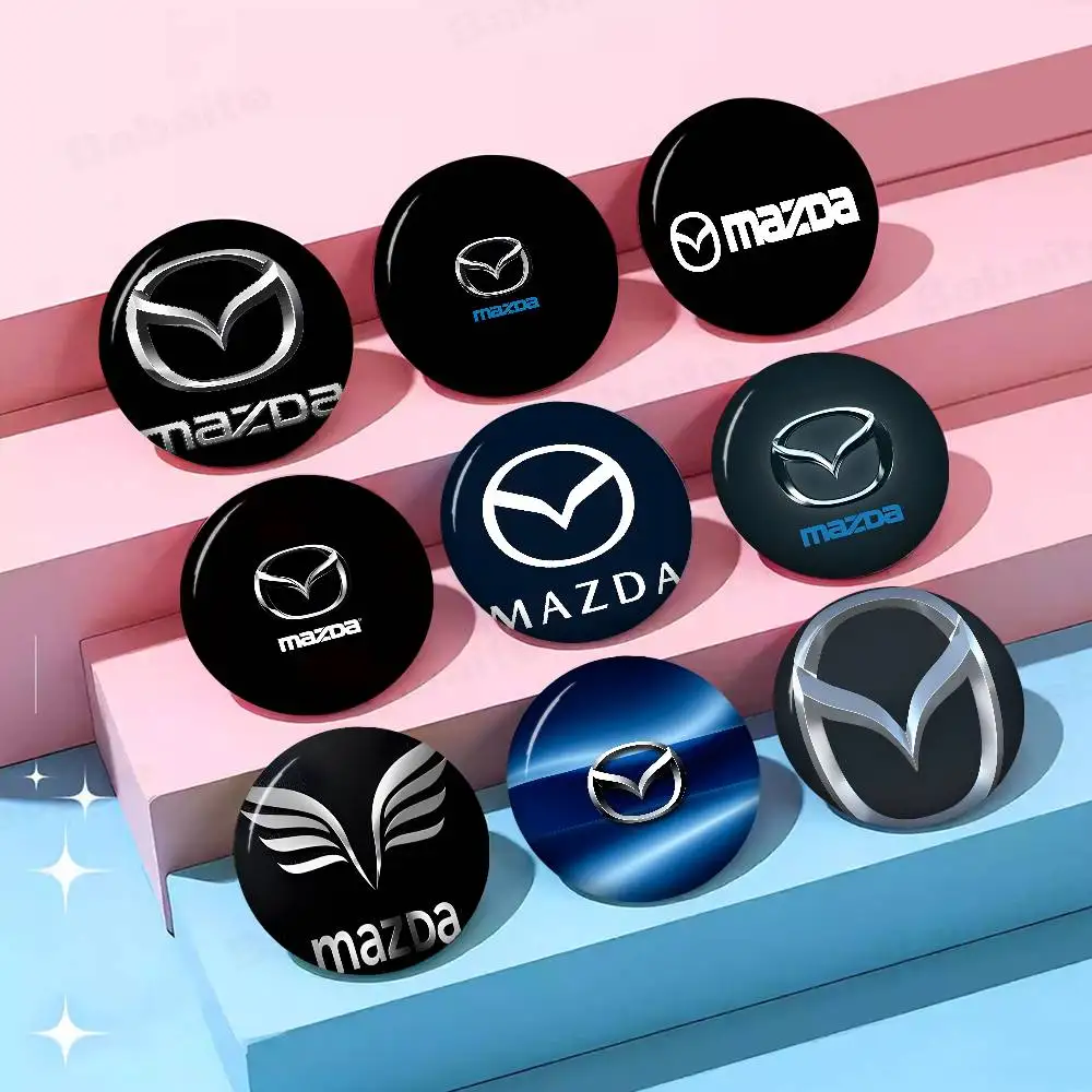 Broches et badges M-mazdaS Logo 58mm, série mignonne, amusants, animaux de dessin animé, pour sacs à dos, vêtements, accessoires cadeaux