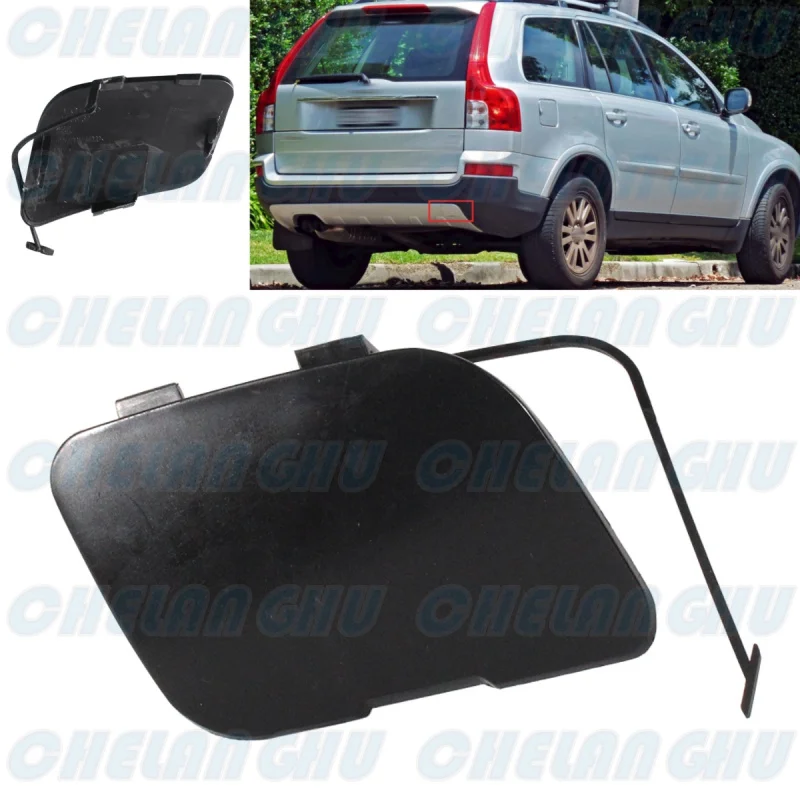 

Fit For Volvo XC90 2007 2008 2009 2010 2011 2012 2013 Car-styling Rear Bumper Trim Tow Eye Hitch Cover 30698132