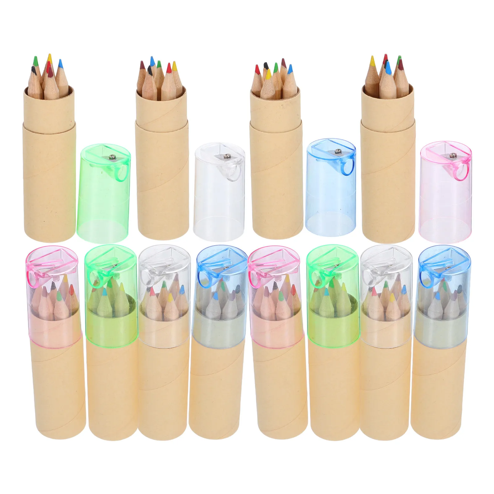 32Set Mini Color Pencil Set For Travel Art Kit Christmas Stocking Fillers Colored Pencils Functional Sharpener