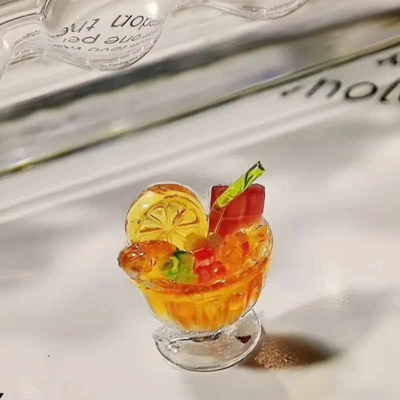 1 Pc Original Silicone Nail Mold Cute Summer Dream Juice Cup Straw Milk Tea Cream DIY Drink Cup 3D Emplate Nail Mold