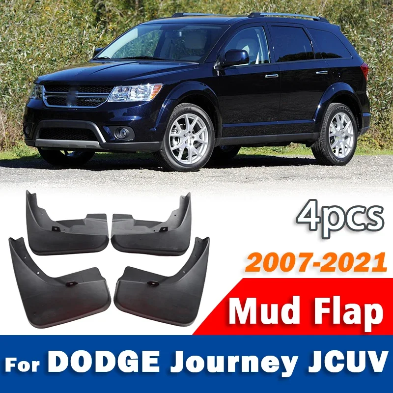 Guardabarros para Dodge Journey JCUV 2007-2021, Juego de 4 Piezas, Accesorios para Auto