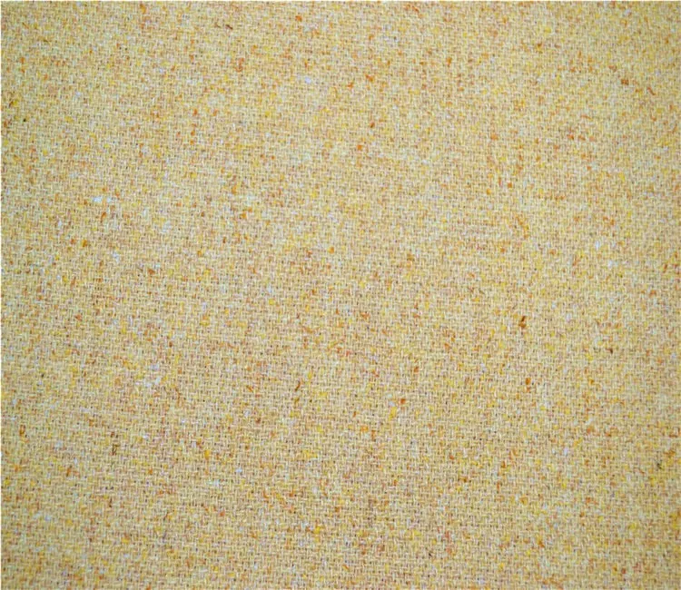 Tissus de haute qualité pour costumes pour hommes et femmes, jupe de costume en laine mélangée à pois de couleur jaune clair