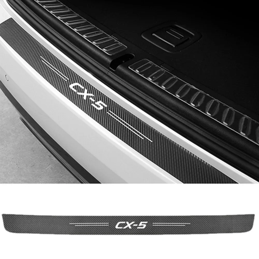 1Pc Auto Achter Instaplijsten Protector Plaat Kofferbak Bumper Drempel Strips voor Mazda CX3 CX4 CX5 CX7 CX8 CX9 CX30 CX60 MX5 Accessoires