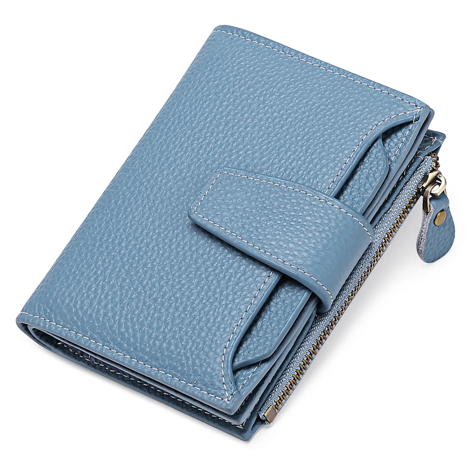 

RFID Anti-theft New products Genuine leather women's short wallet,coin purse,high-quality luxury women's clutch bag,card bag