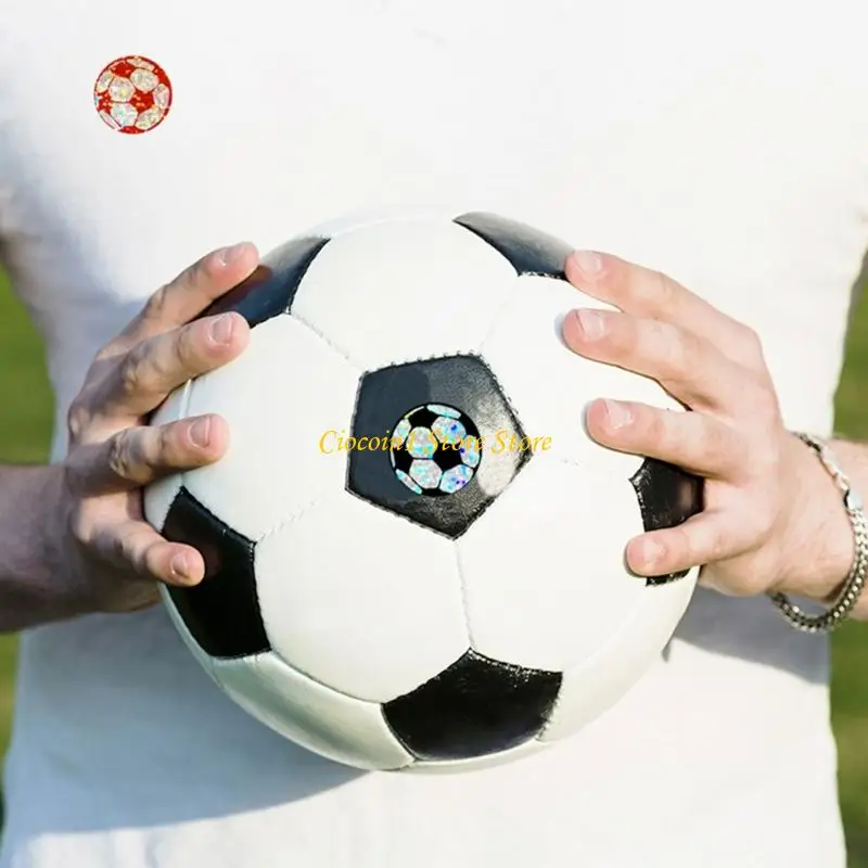 

A3PC 1000Pcs Reflective Colorful Football Sticker Sealing Label For Notebook Journal