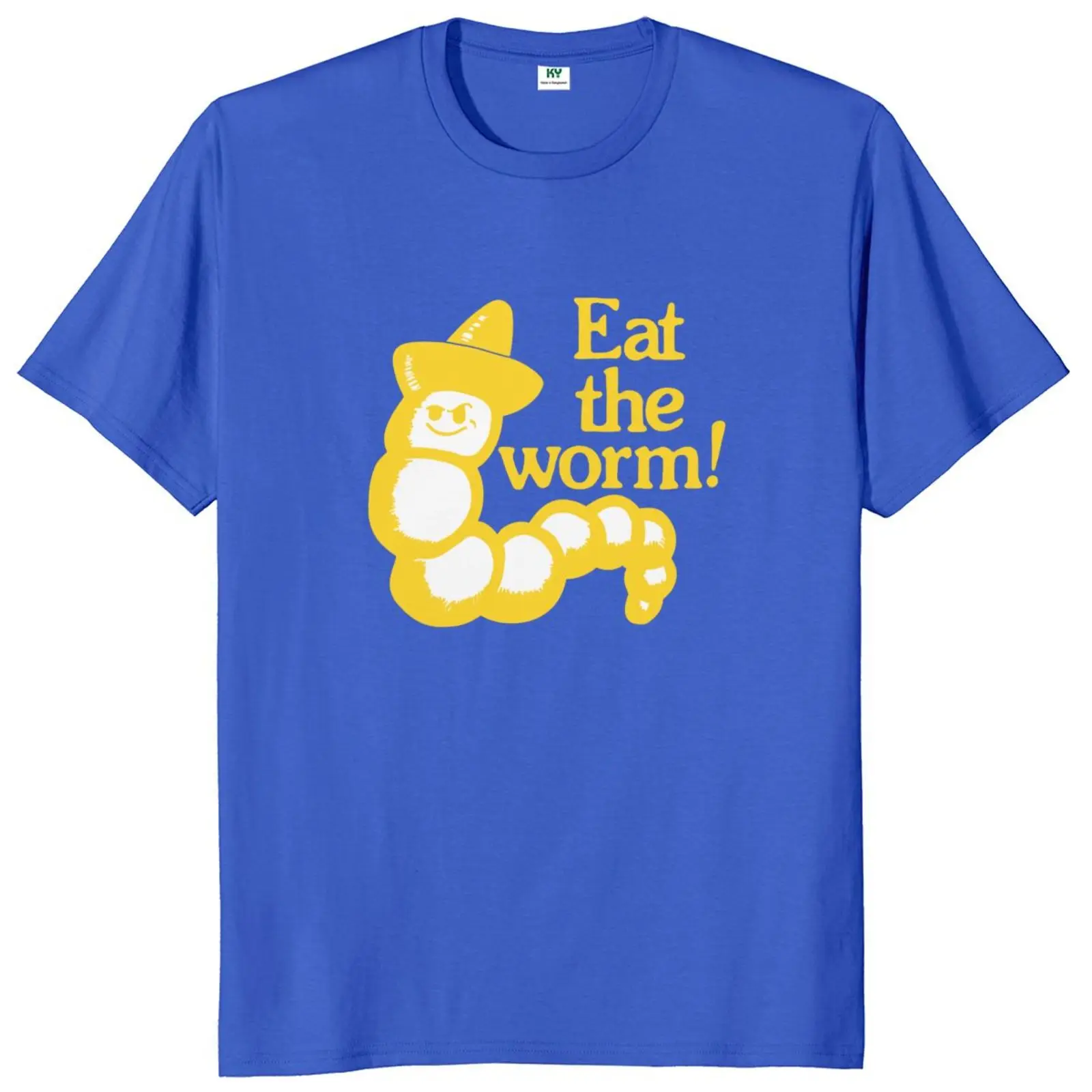 Eat The Worm T Shirt Retro Music Fans Gift Y2k Graphic T-shirts For Men Women 100% Cotton Summer O-neck Tops EU Size