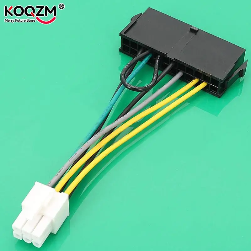 10cm ATX PSU Standard 24Pin Female To 6P Male Internal Power Adapter Converter Cable For Dell 6 PIN 3060 5060 7060 Mainboard